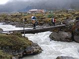 6 4 Crossing Bridge Over Barun Khola To Yangle Kharka It took another 95 minutes to trek from beyond the landslides to the bridge over the Barun Khola and on to Yangle Kharka.